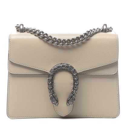 Gucci Textured Calfskin Crystal Mini Dionysus Shoulder Bag Mystic White 1 of 11