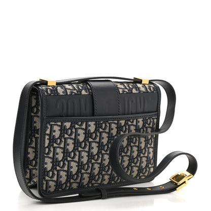 Christian Dior Oblique 30 Montaigne Flap Bag Blue 3 of 10