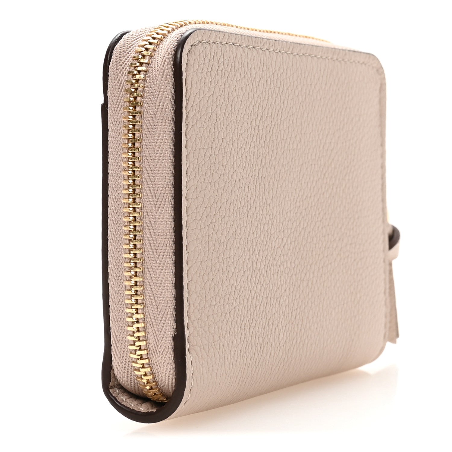 Louis Vuitton Calfskin Lockme Zippy Coin Purse Greige 3 of 8