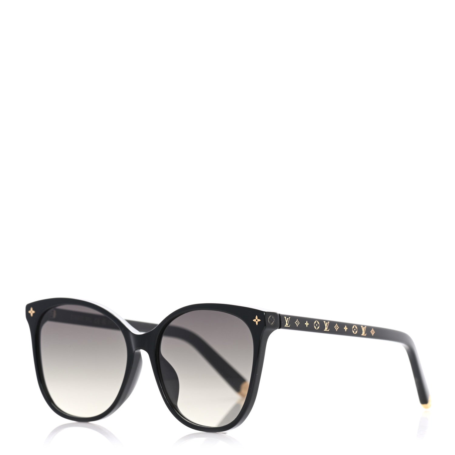 Louis Vuitton Acetate My Monogram Light Cat Eye Sunglasses Z1657E Black 1 of 6