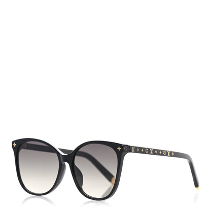 Louis Vuitton Acetate My Monogram Light Cat Eye Sunglasses Z1657E Black 1 of 6