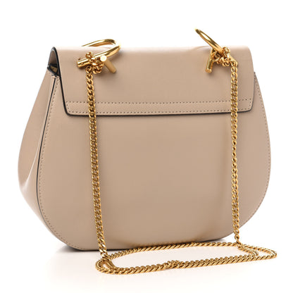 Chloe Suede Calfskin Striped Patchwork Drew Shoulder Bag Grey Multicolor 3 of 11