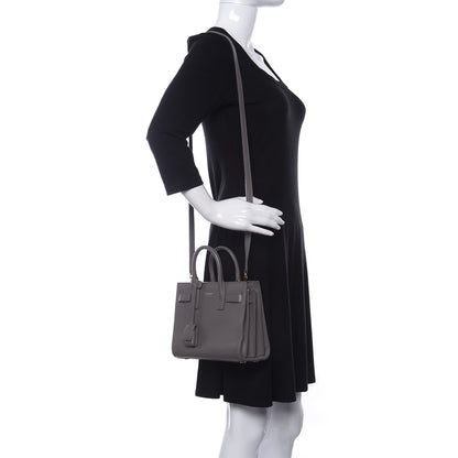 Saint Laurent Calfskin Nano Sac De Jour Fog 3 of 11