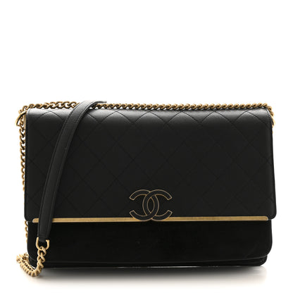 Chanel Caviar Suede Stitched Lady Coco Flap Black 1 of 12