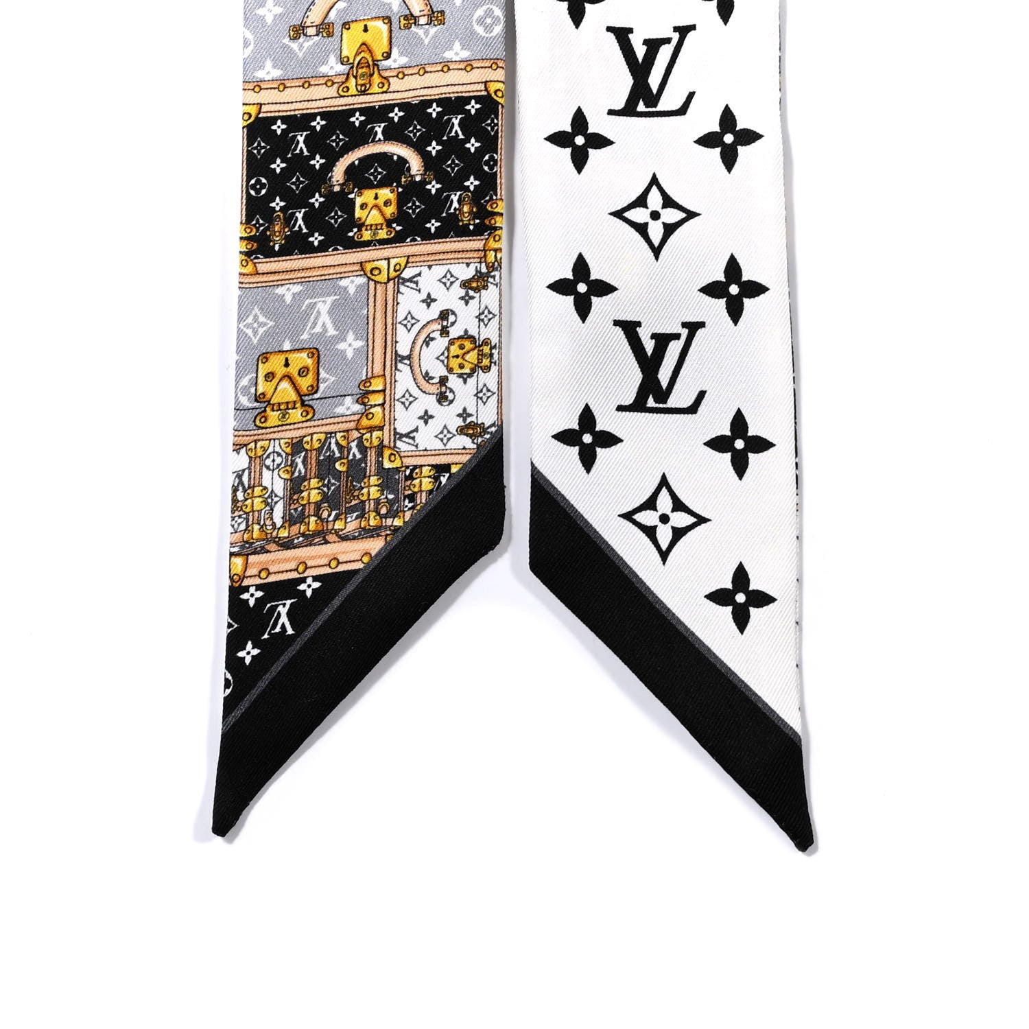 Louis Vuitton Silk Monogram Let's Go BB Bandeau Black 4 of 4