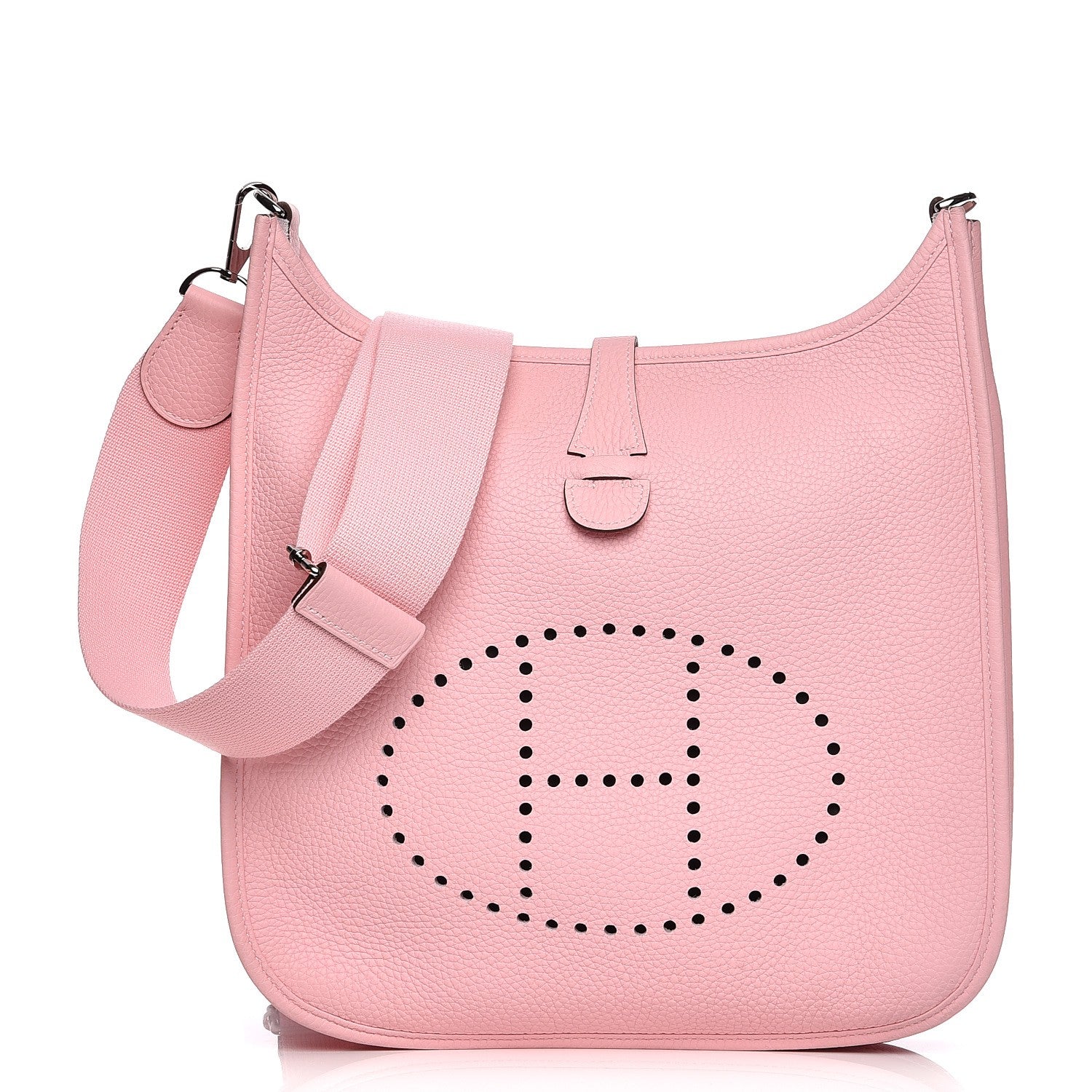 Hermes Taurillon Clemence Evelyne III PM Rose Sakura 1 of 8