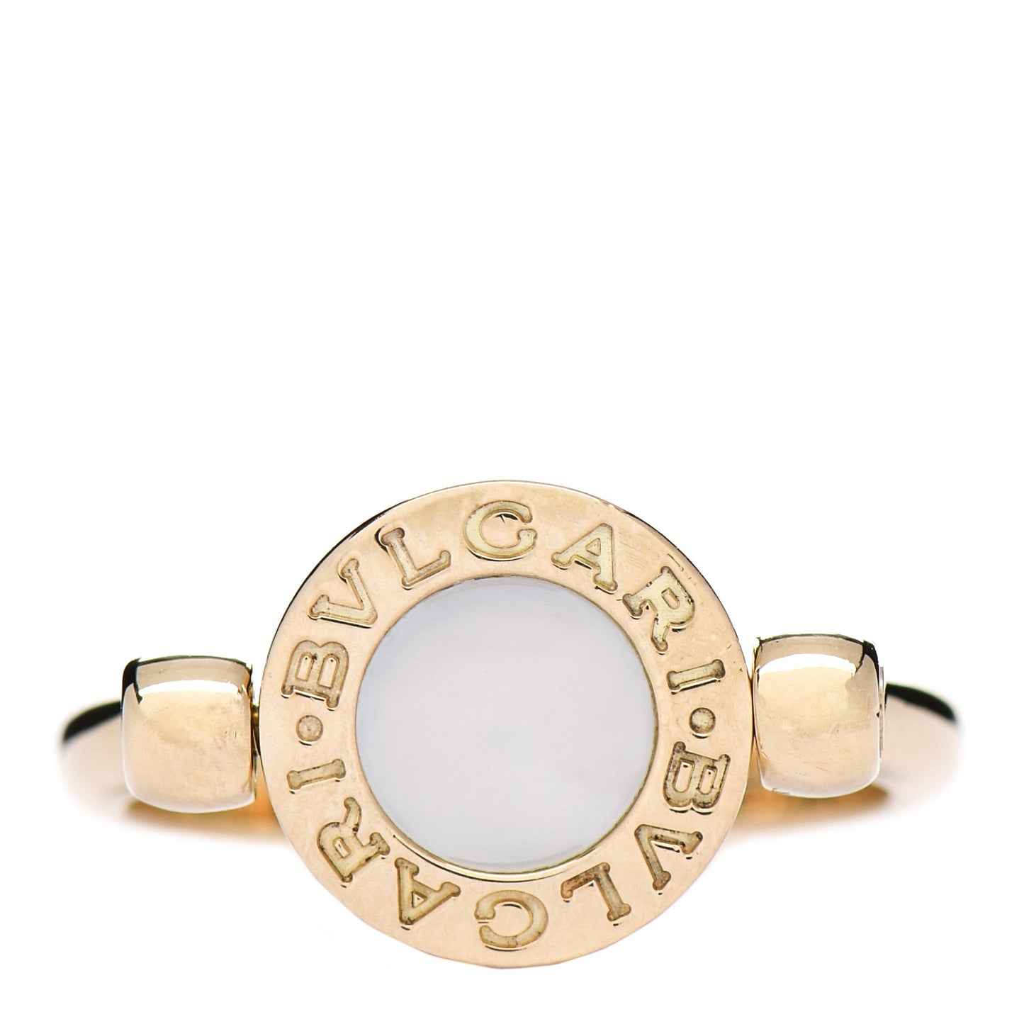 18K Yellow Gold Mother of Pearl Black Onyx BVLGARI BVLGARI Ring 52 6