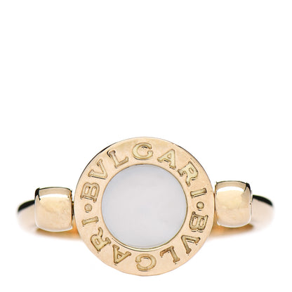 Bulgari 18K Yellow Gold Mother of Pearl Black Onyx BVLGARI BVLGARI Ring 52 6 3 of 6