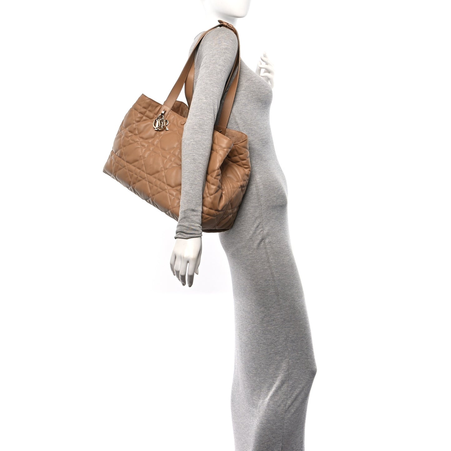 Calfskin Macrocannage Large Toujours Tan