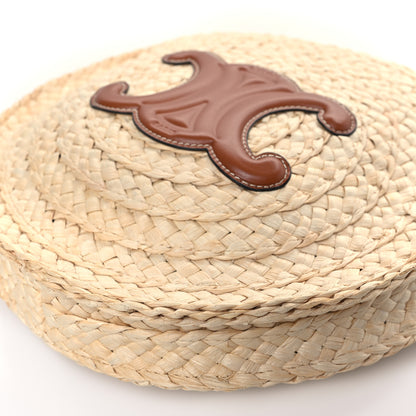 Celine Raffia Calfskin Small Round Bag Natural Tan 8 of 8