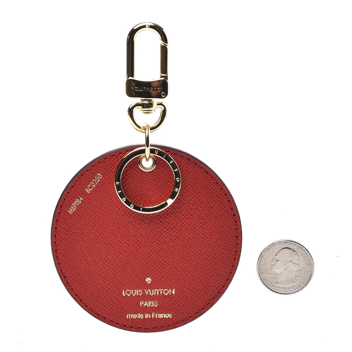 Monogram 2020 Christmas Animation Bumper Cars Bag Charm Key Ring Coquelicot