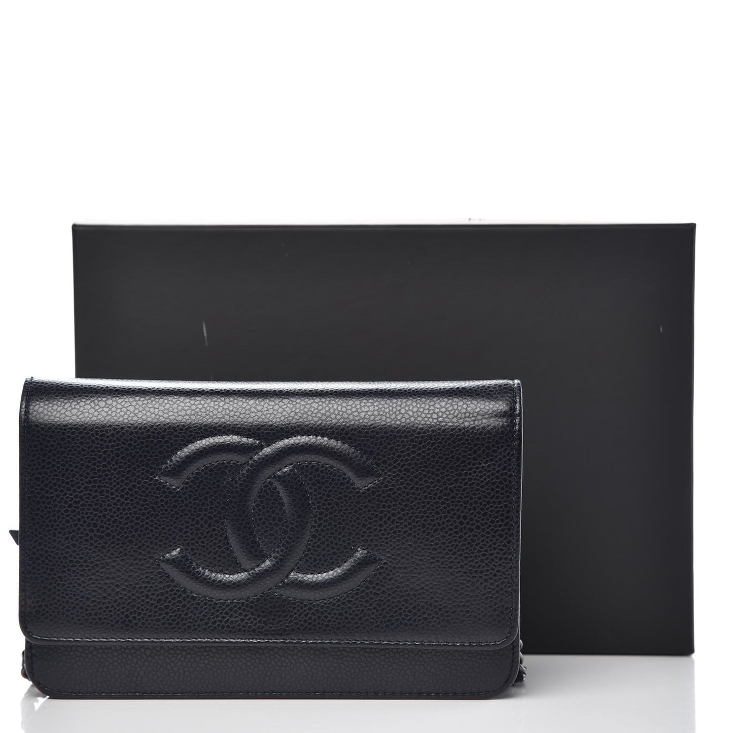 Caviar Timeless CC Wallet On Chain WOC Navy Blue