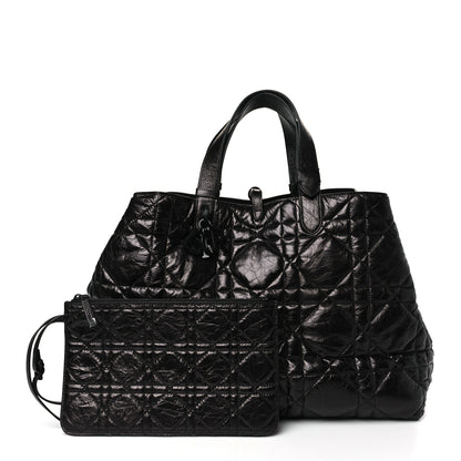 Christian Dior Crinkled Calfskin Macrocannage Large Toujours Black 1 of 10
