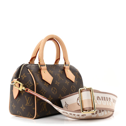 Louis Vuitton Monogram Speedy Bandouliere 20 Beige 3 of 11