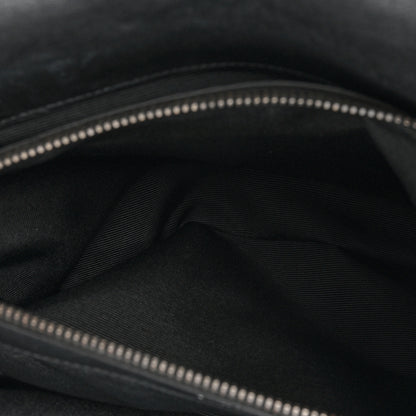 Saint Laurent Sheepskin Matelasse Chevron Monogram Large College Satchel Black 6 of 17