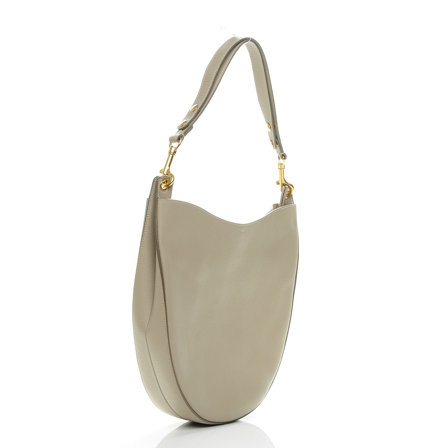 Celine Crisped Calfskin Medium Hobo Light Taupe 3 of 7
