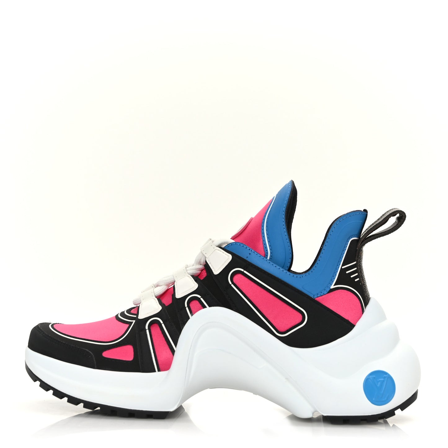 Calfskin Technical Satin LV Archlight Sneakers 36 Rose Pop Pink