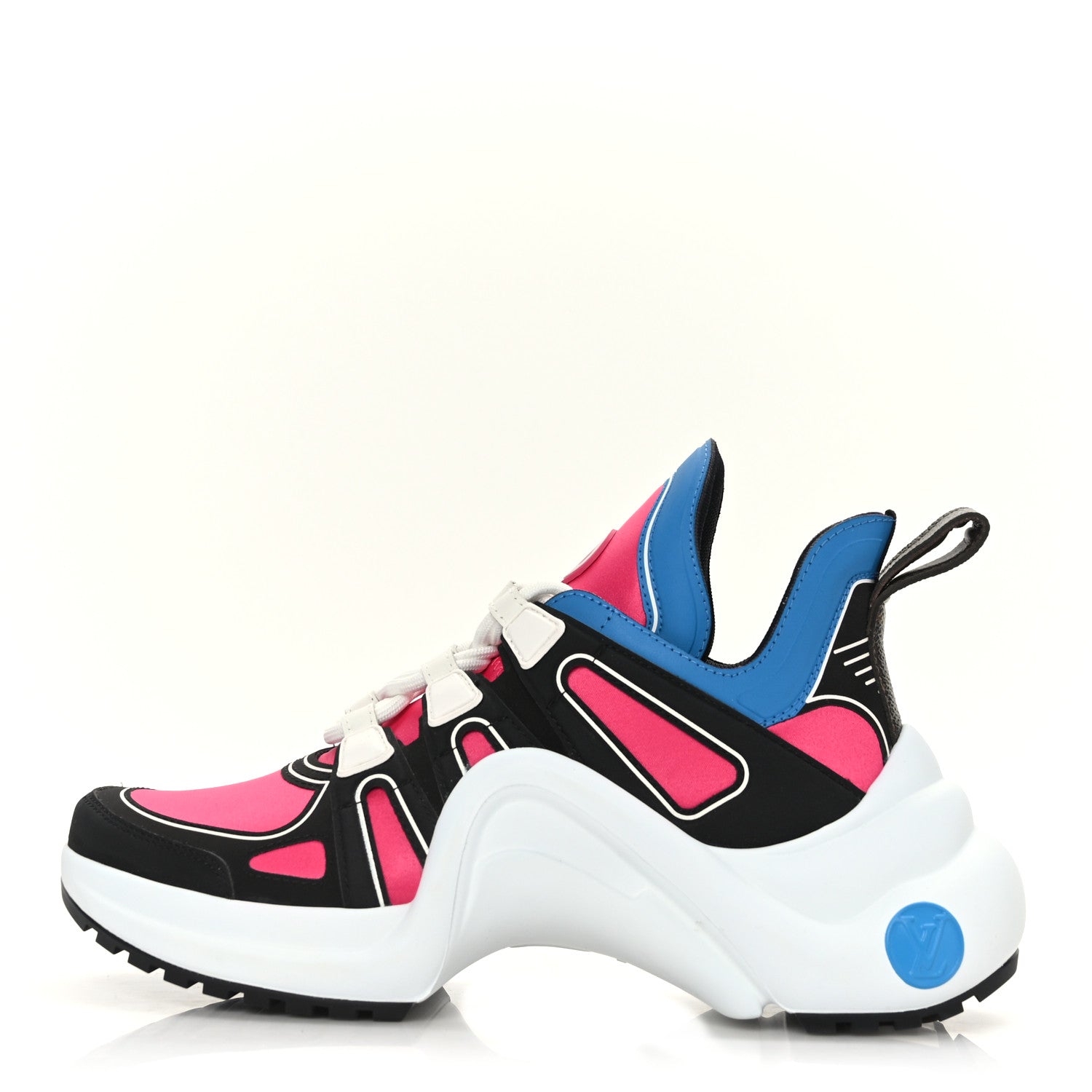 Louis Vuitton Calfskin Technical Satin LV Archlight Sneakers 36 Rose Pop Pink 1 of 8