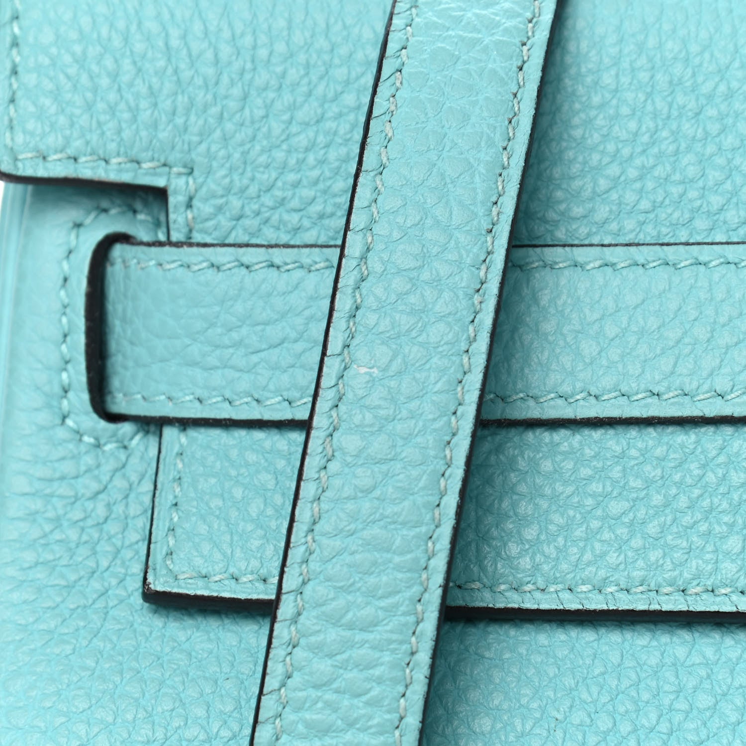 Hermes Togo Kelly Retourne 35 Bleu Atoll 12 of 15