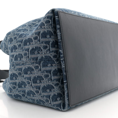 Christian Dior Denim Jacquard Oblique Medium Toujours Blue 9 of 13