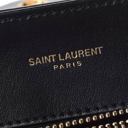 Saint Laurent Calfskin Y Quilted Monogram Medium Loulou Chain Satchel Black 13 of 14