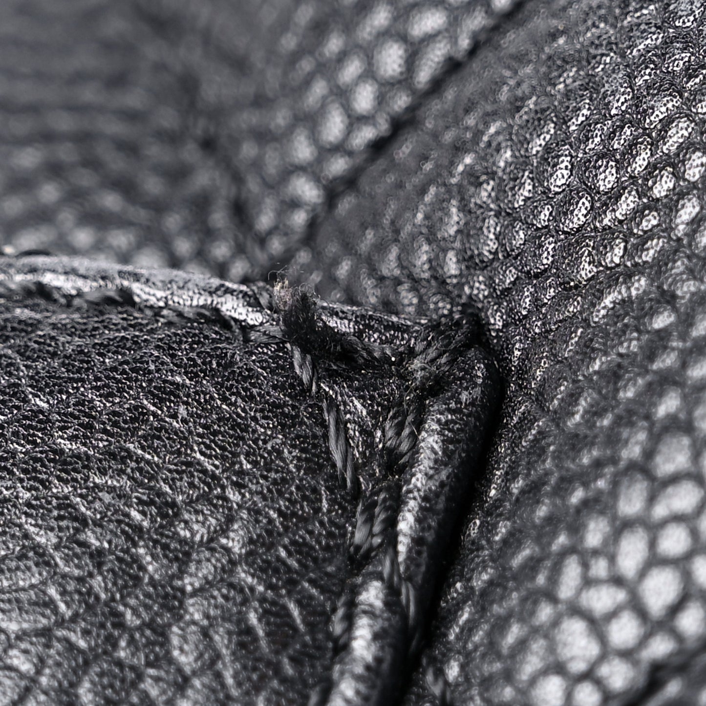 Caviar Quilted Grand Shopping Tote GST Black