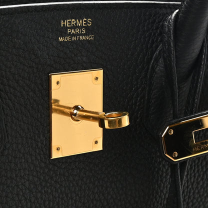 Hermes Togo BIRKIN 30 Black 6 of 10