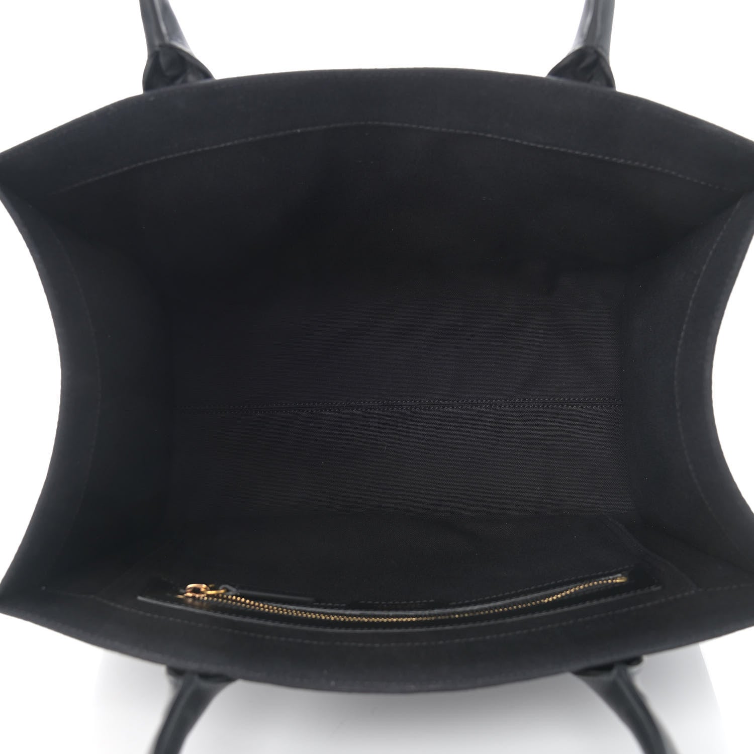 Versace Canvas Suppler Calfskin Cabas GV Signature Tote Black 5 of 9