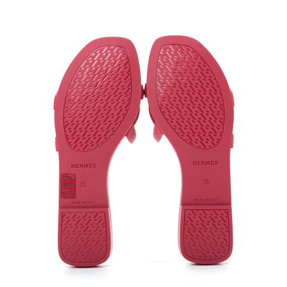 Hermes Rubber Aloha Sandals 35 Rose Baie 5 of 10