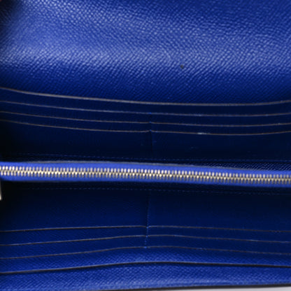 Hermes Epsom Kelly Longue Wallet Bleu Electrique 5 of 7