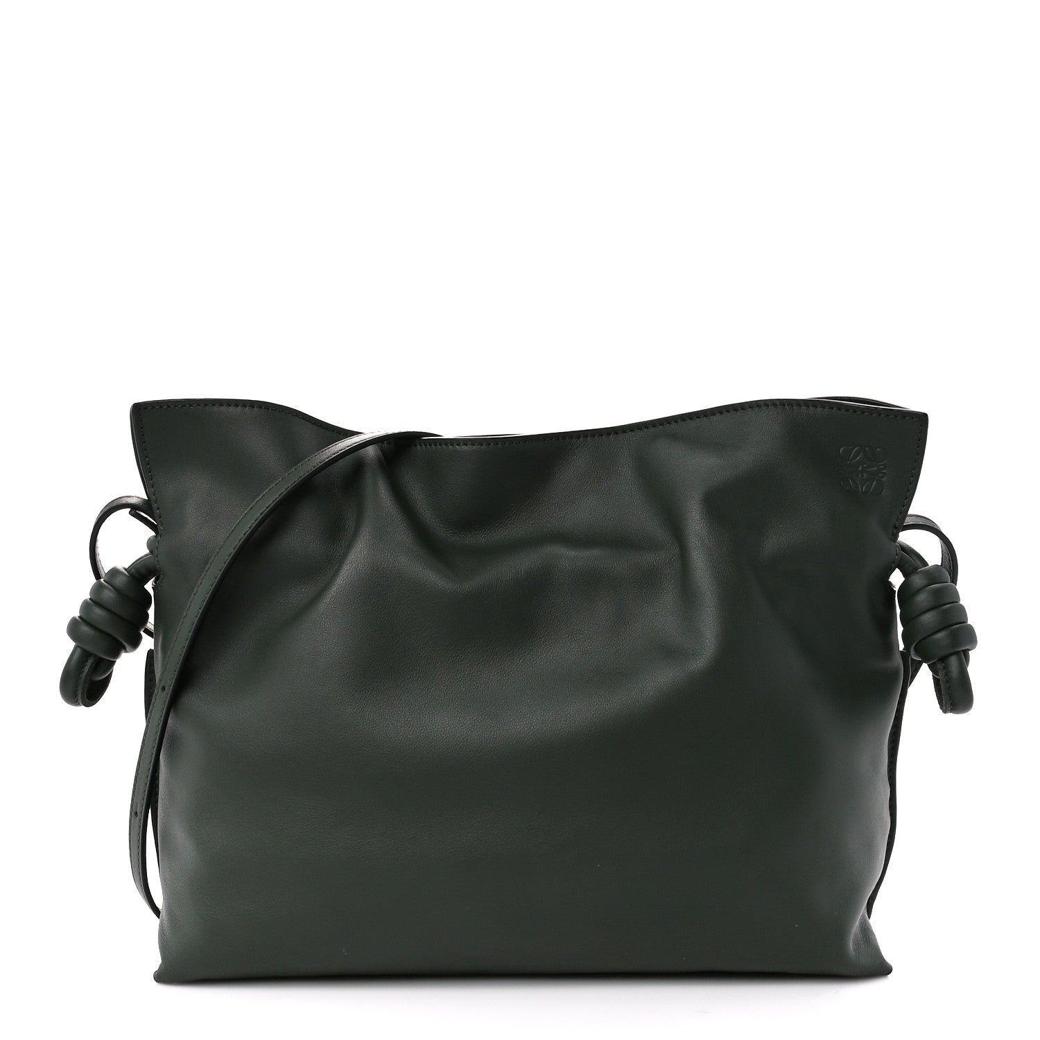 Loewe Calfskin Flamenco Knot Clutch Vintage Khaki 1 of 12