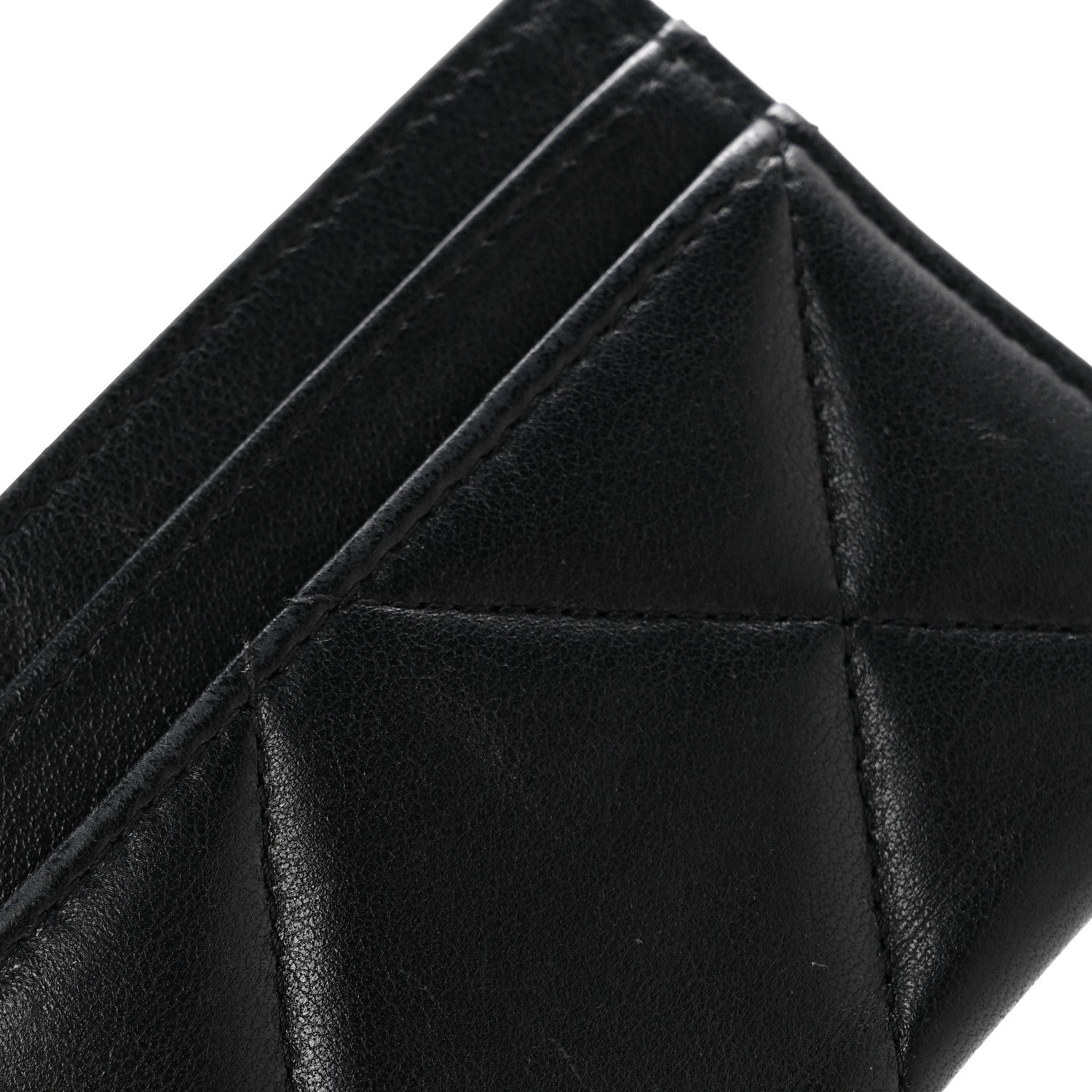 Chanel Lambskin Quilted Chanel 19 Card Holder Black 9 of 12