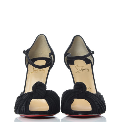 Christian Louboutin Veau Velours Marchavekel 100 Pumps 38 Black 2 of 7