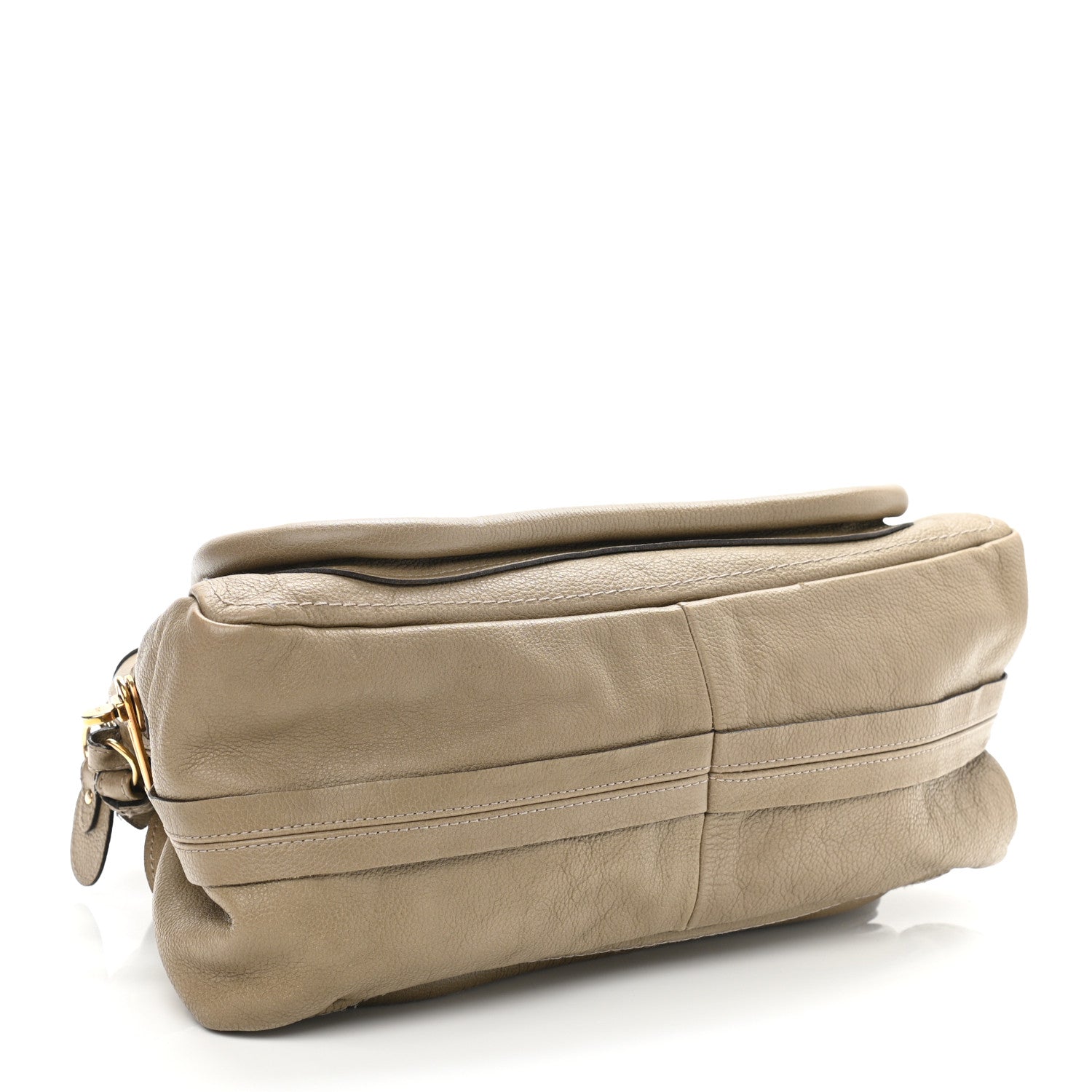 Chloe Calfskin Medium Paraty Barbour Khaki 3 of 13