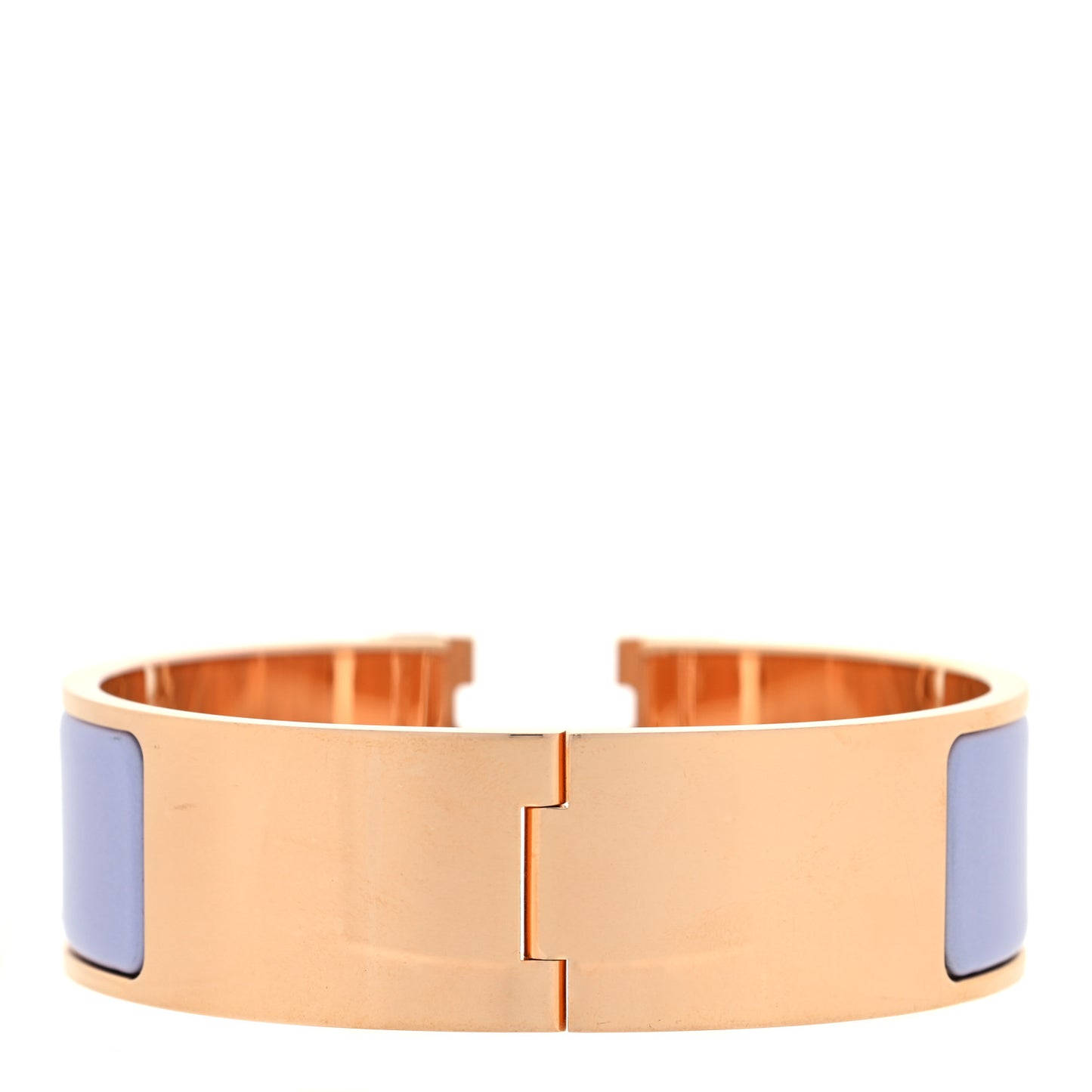 Enamel Wide Clic Clac H Bracelet GM Parme