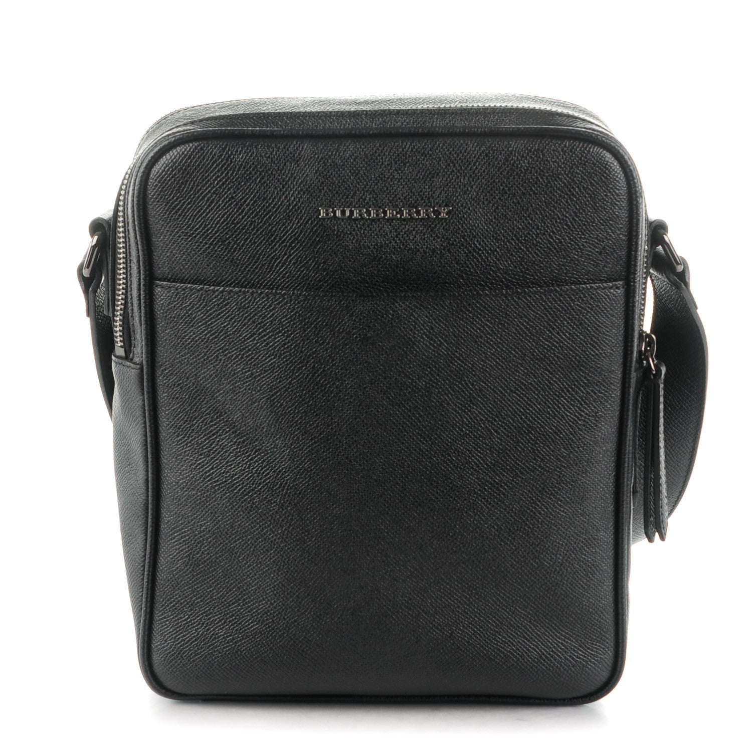 Burberry London Grainy Calfskin Messenger Bag Black 1 of 7