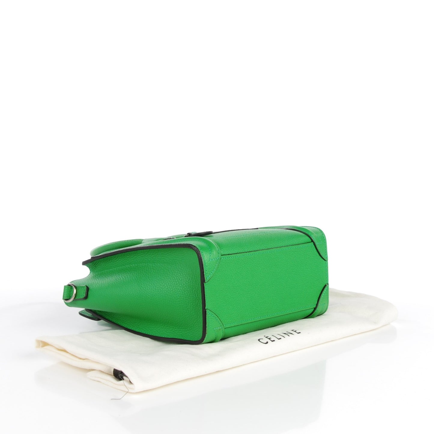 Drummed Calfskin Nano Luggage Mint