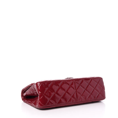 Chanel Distressed Patent 2.55 Reissue 227 Flap Raspberry Red 4 of 11