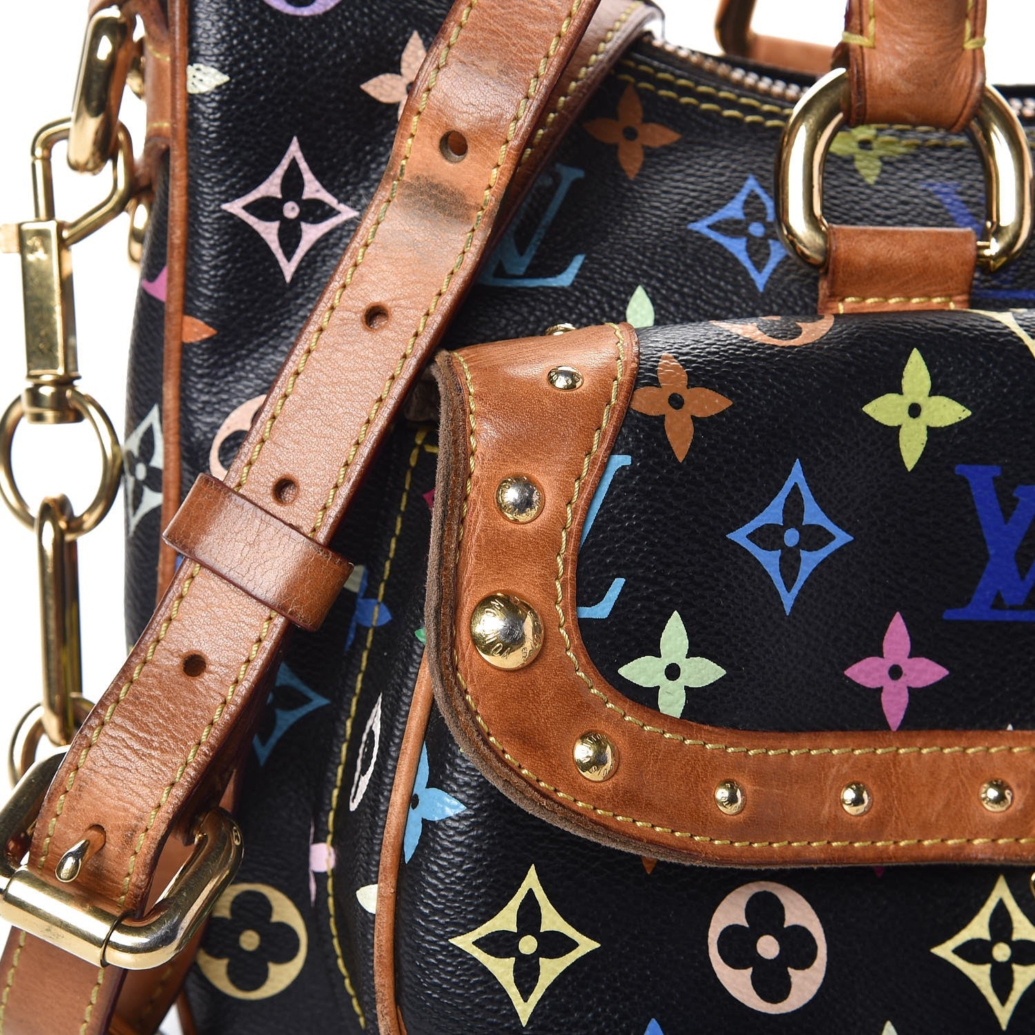 Louis Vuitton Monogram Multicolor Rita Black 13 of 29