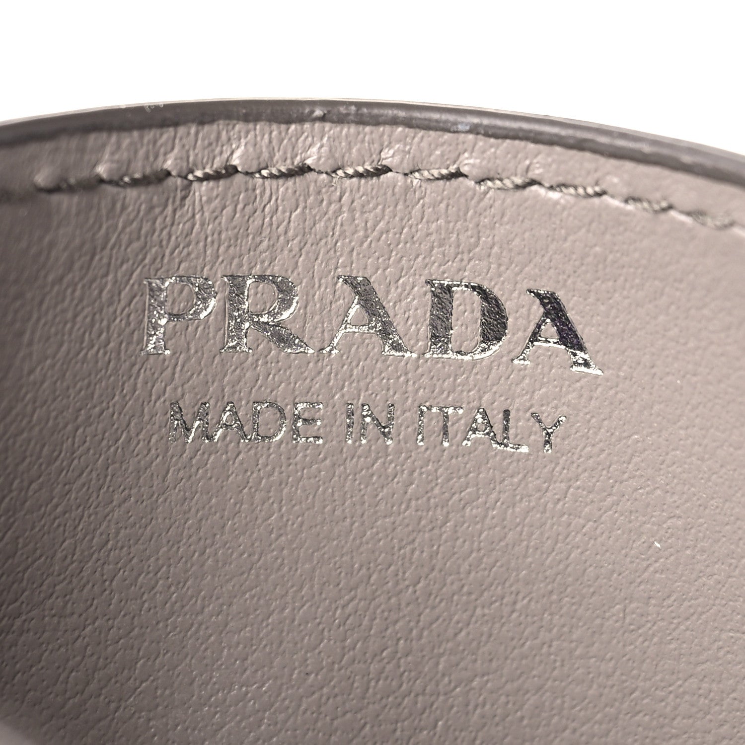 Prada Vitello Daino Card Holder Argilla 6 of 12