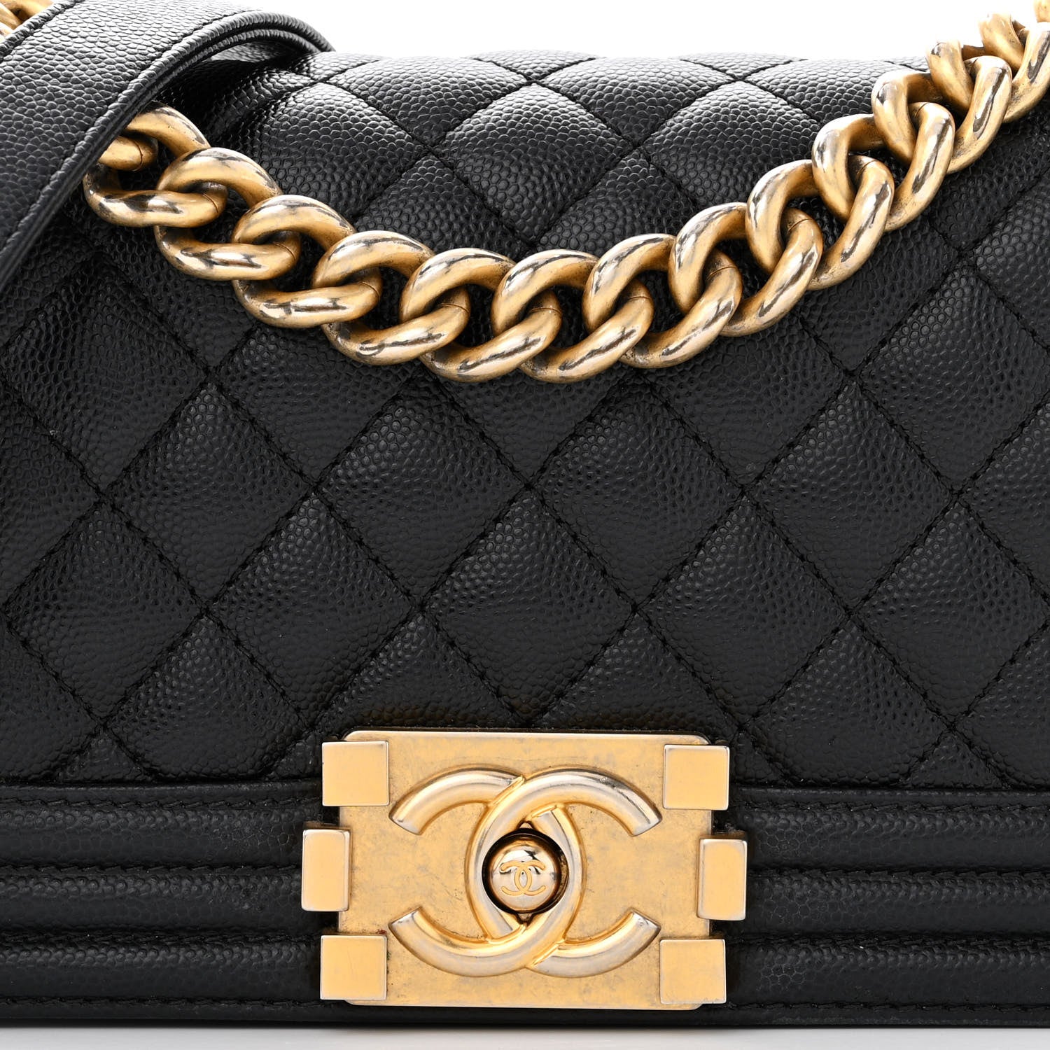 Chanel Caviar Quilted Small Boy Flap Black 8 of 14