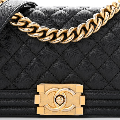 Chanel Caviar Quilted Small Boy Flap Black 8 of 14