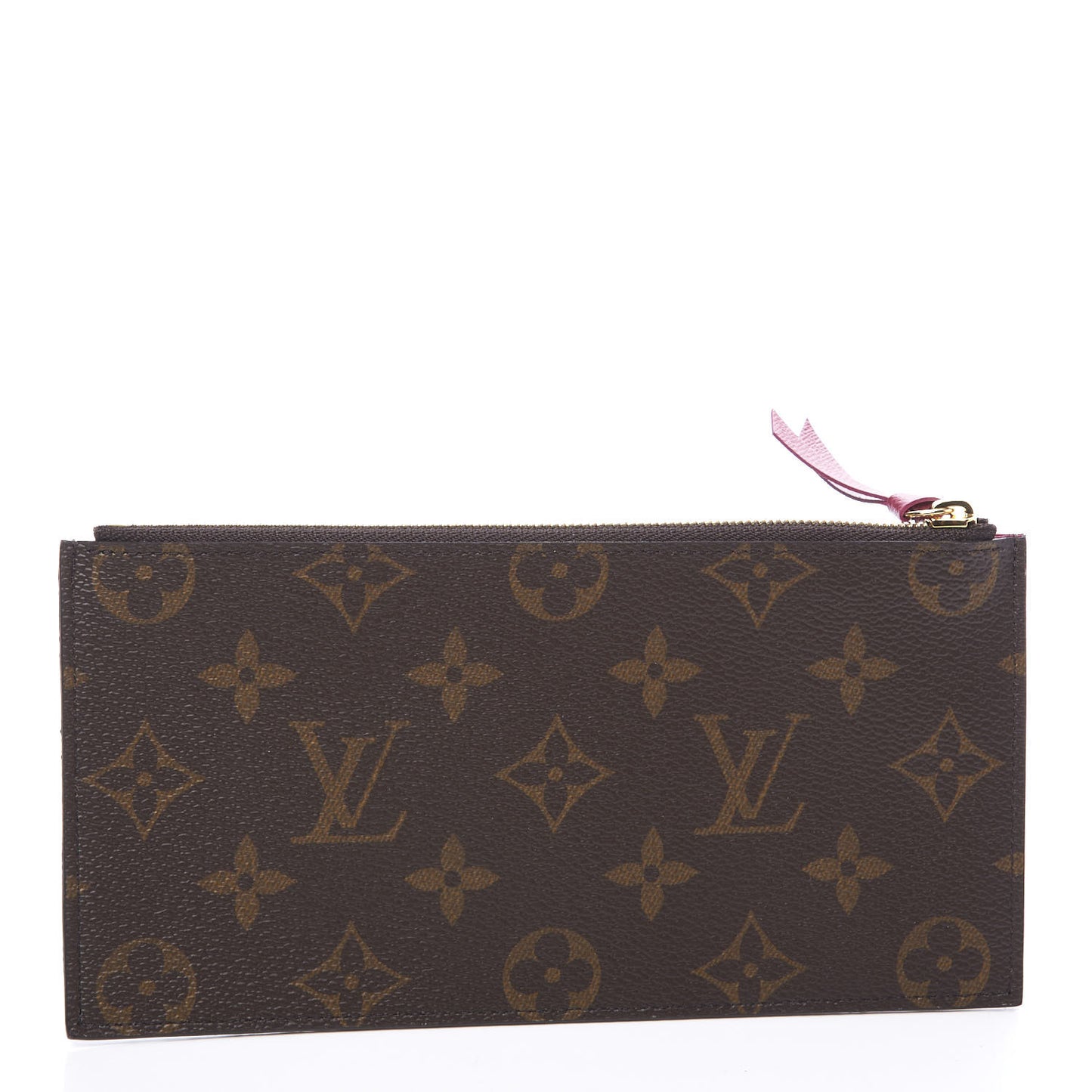 Monogram Felicie Chain Wallet Zippered Insert Fuchsia