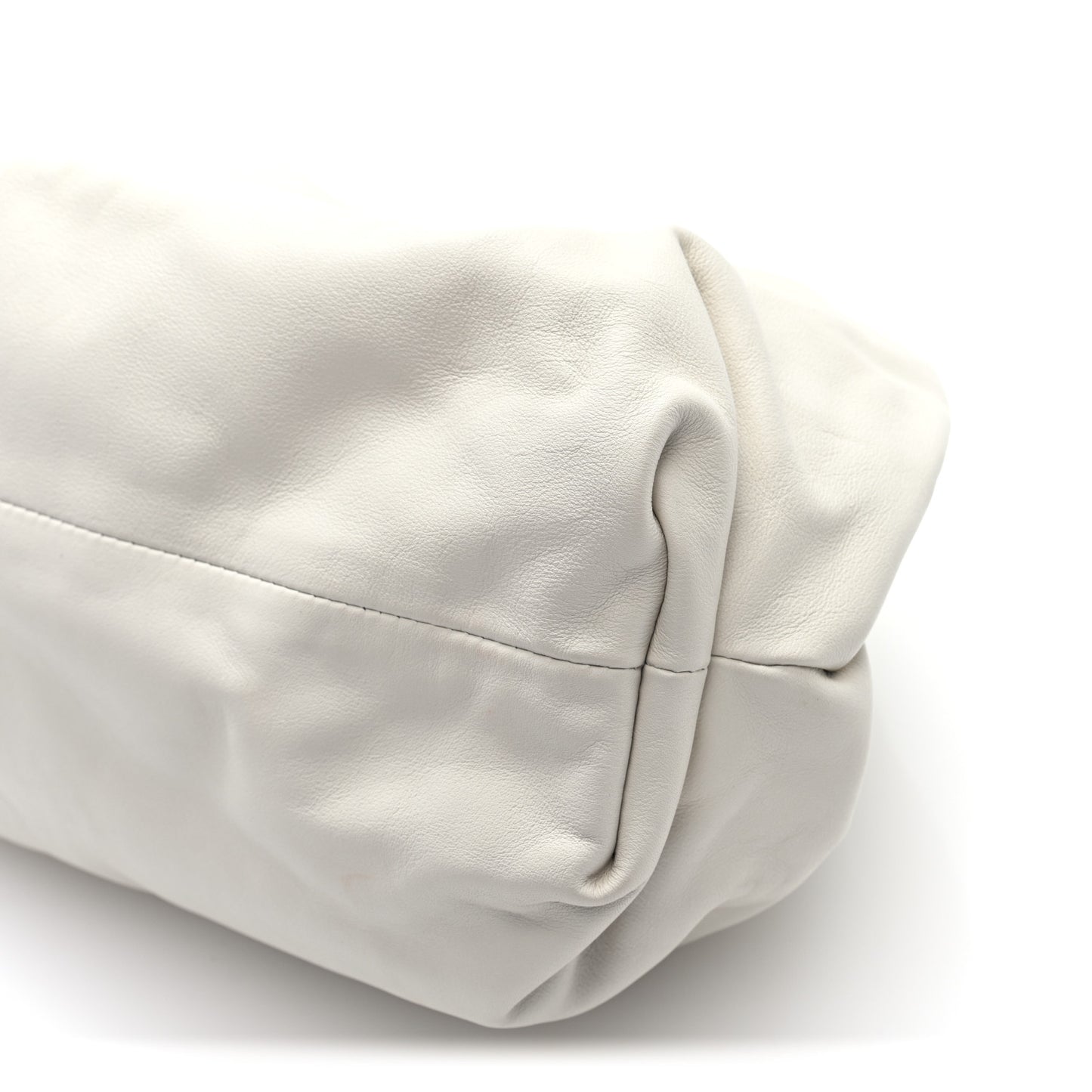 Smooth Butter Calf The Pouch Oversized Clutch Plaster