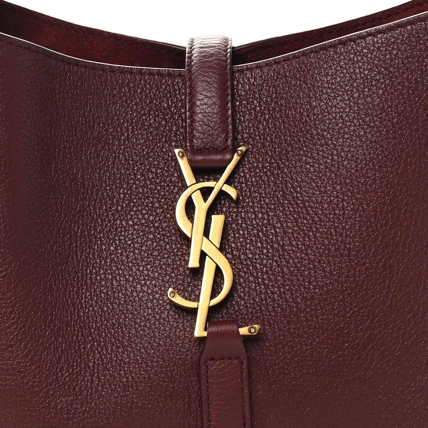 Saint Laurent Smooth Calfskin Small Le 5 A 7 Soft Hobo Rouge Legion 7 of 10