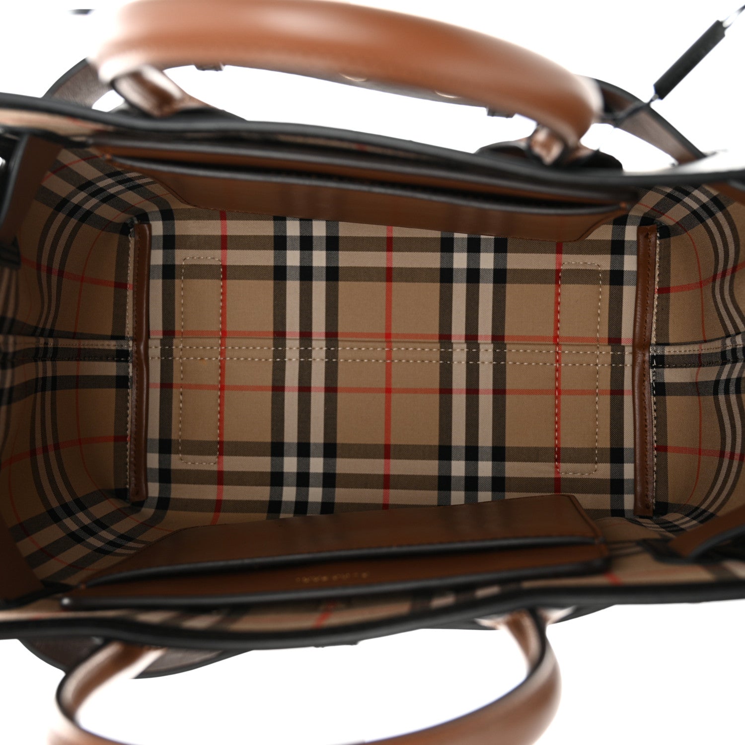 Burberry Smooth Calfskin Triple Stud Small Belt Bag Black Tan 5 of 12
