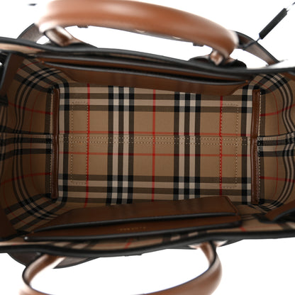 Burberry Smooth Calfskin Triple Stud Small Belt Bag Black Tan 5 of 12