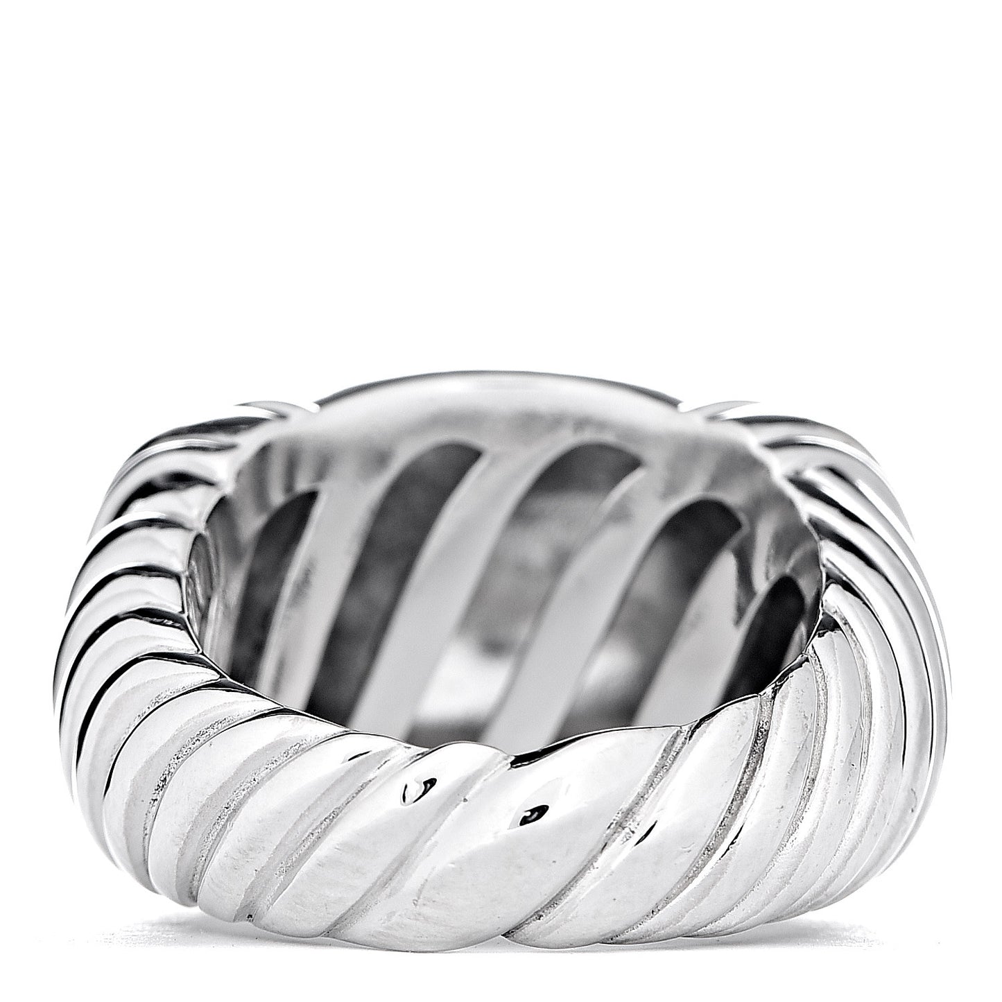 Sterling Silver 18K Yellow Gold Metro Dome Ring 55 7.25