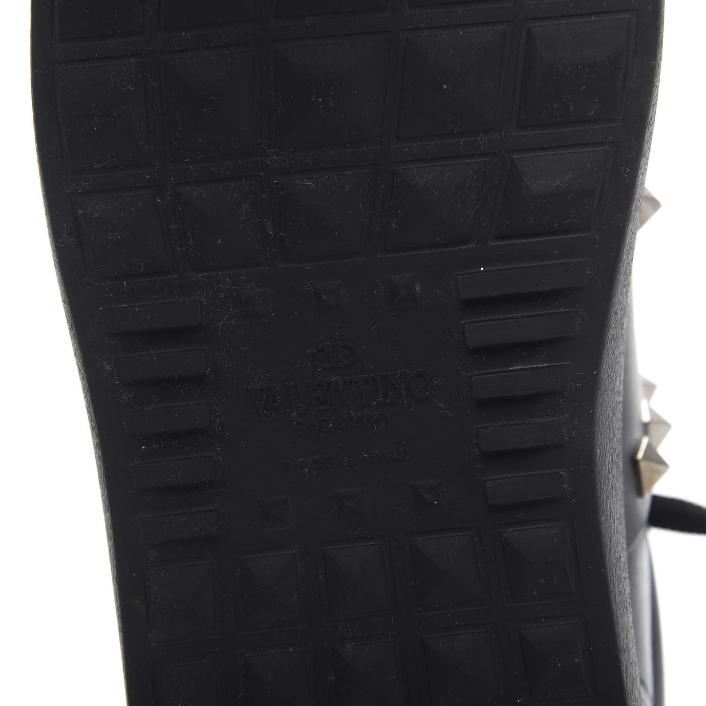 Calfskin Womens Rockstud Untitled Open Sneakers 40 Black