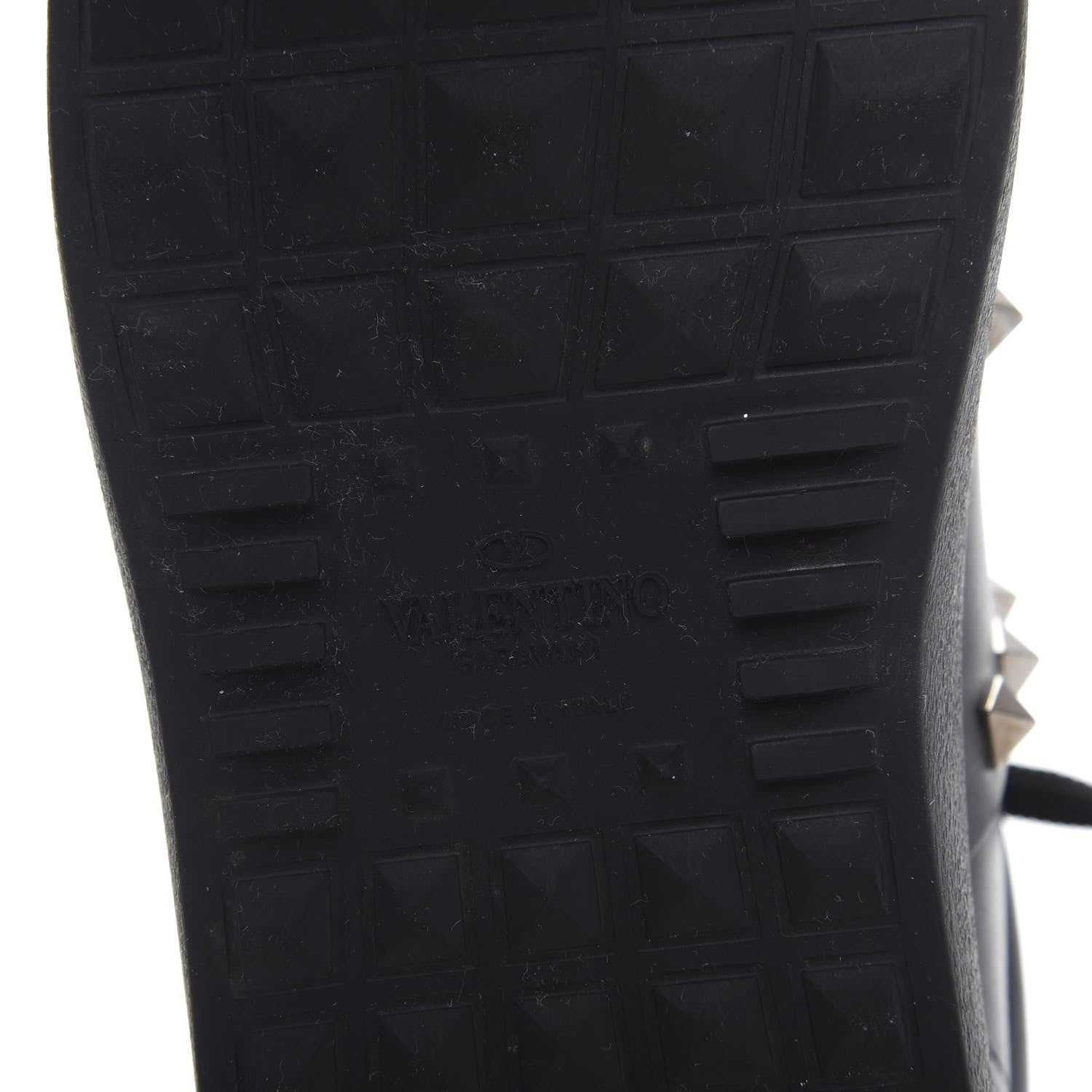Valentino Garavani Calfskin Womens Rockstud Untitled Open Sneakers 40 Black 7 of 9